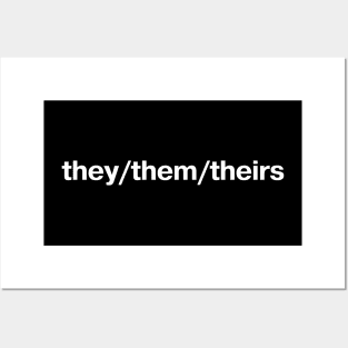 Simple pronouns: they/them/theirs Posters and Art